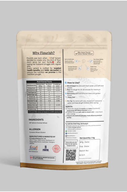 Sharbati Wheat Atta - 100% Premium MP Sehore Sharbati