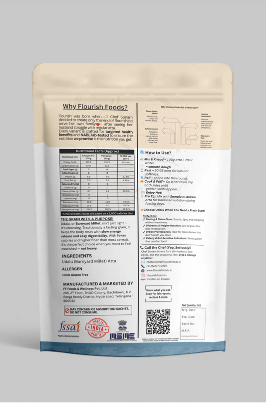 Barnyard (Samak) Millet Atta - 100% Gluten Free