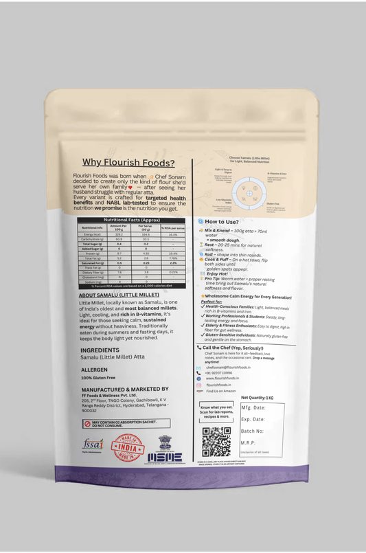 Samalu (Little Millet) Atta - 100% Gluten Free