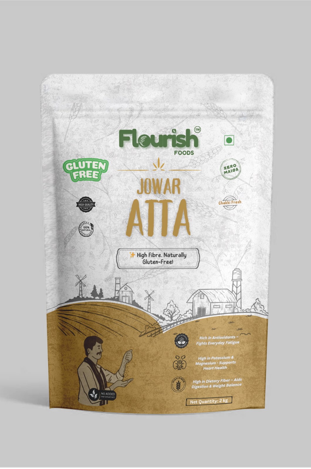 Jowar Atta – Light, Fibre-Rich & Naturally Gluten-Free