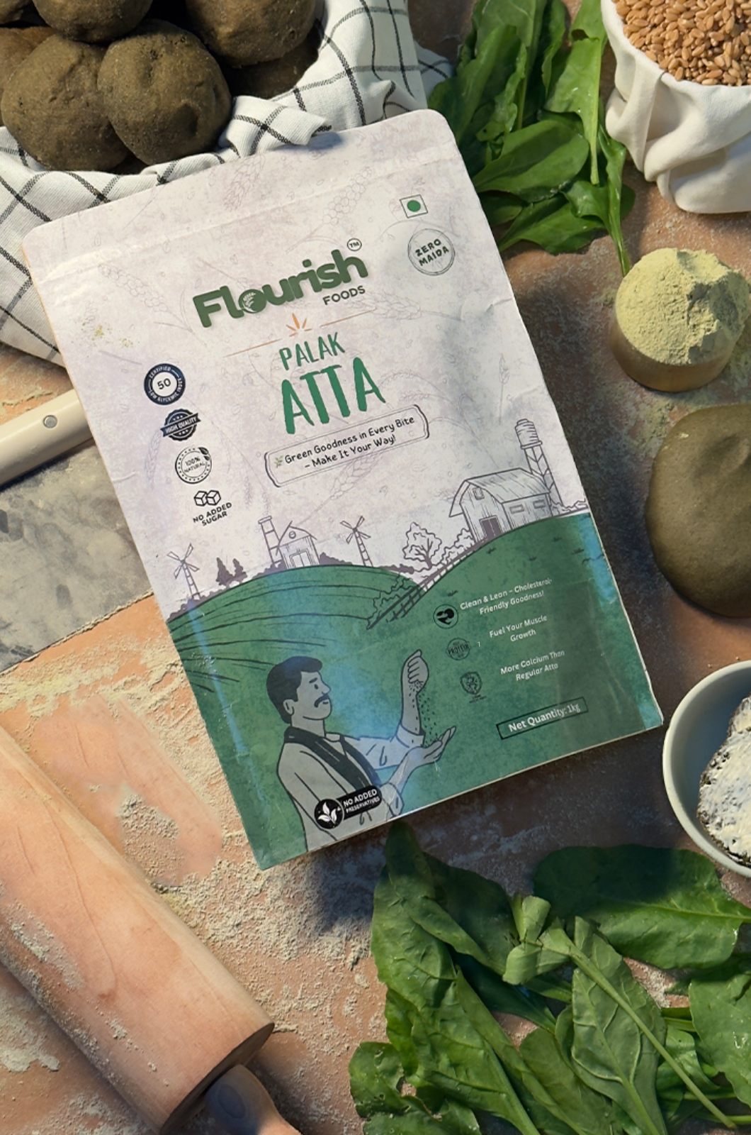 Palak (Spinach) Atta