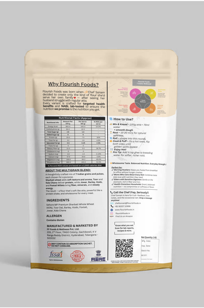 7-Grain Multigrain Millet Atta (40% Sharbati Wheat)