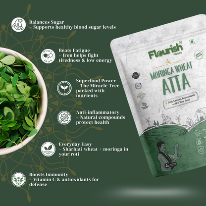 Moringa Wheat Atta
