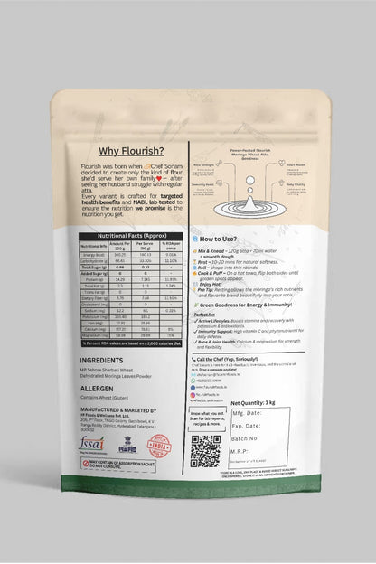 Moringa Wheat Atta